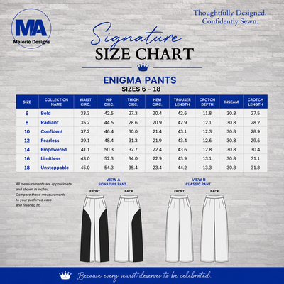 ENIGMA Pants Sewing Pattern (Digital Download)