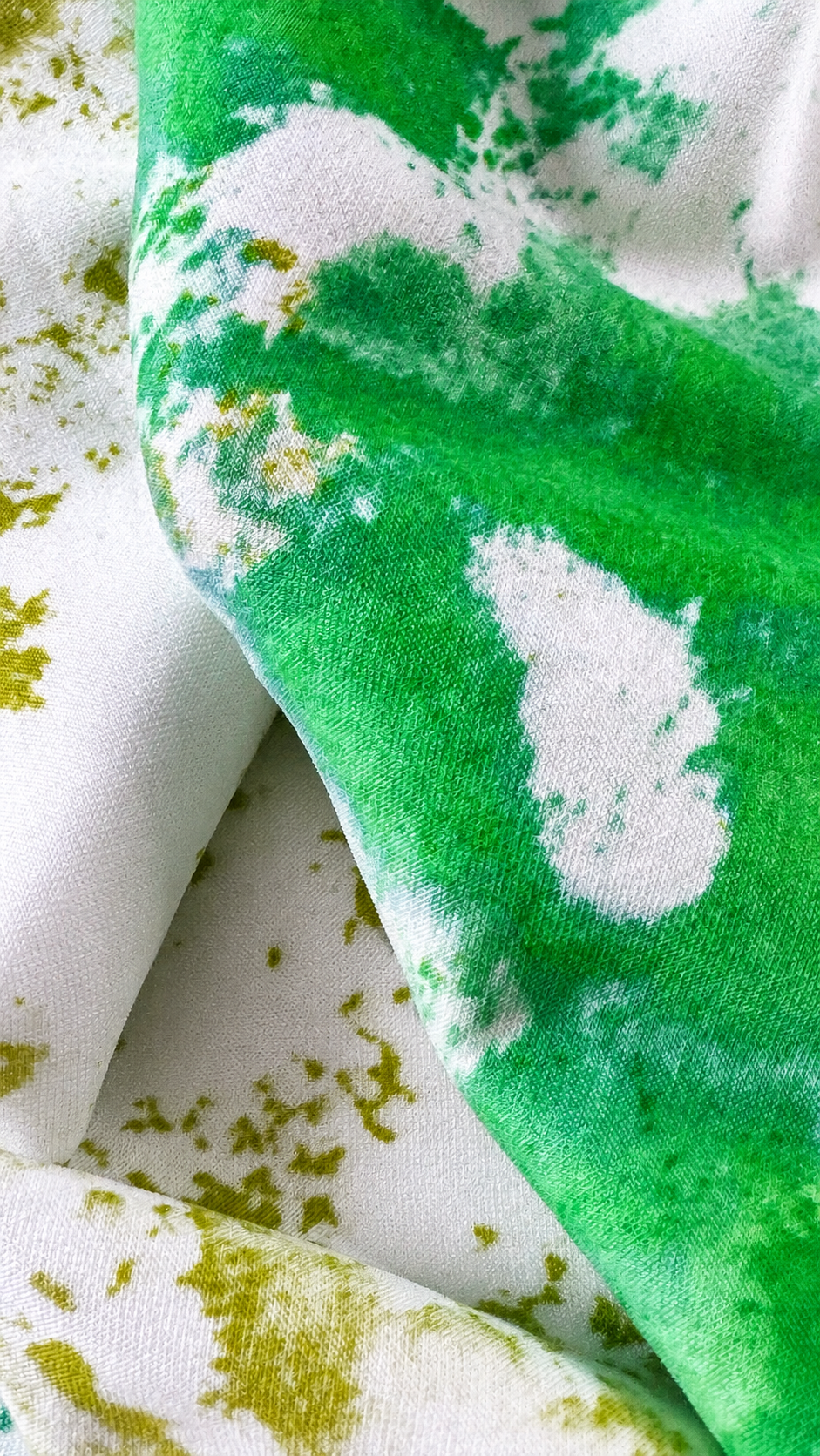 Green Abstract Print Knit